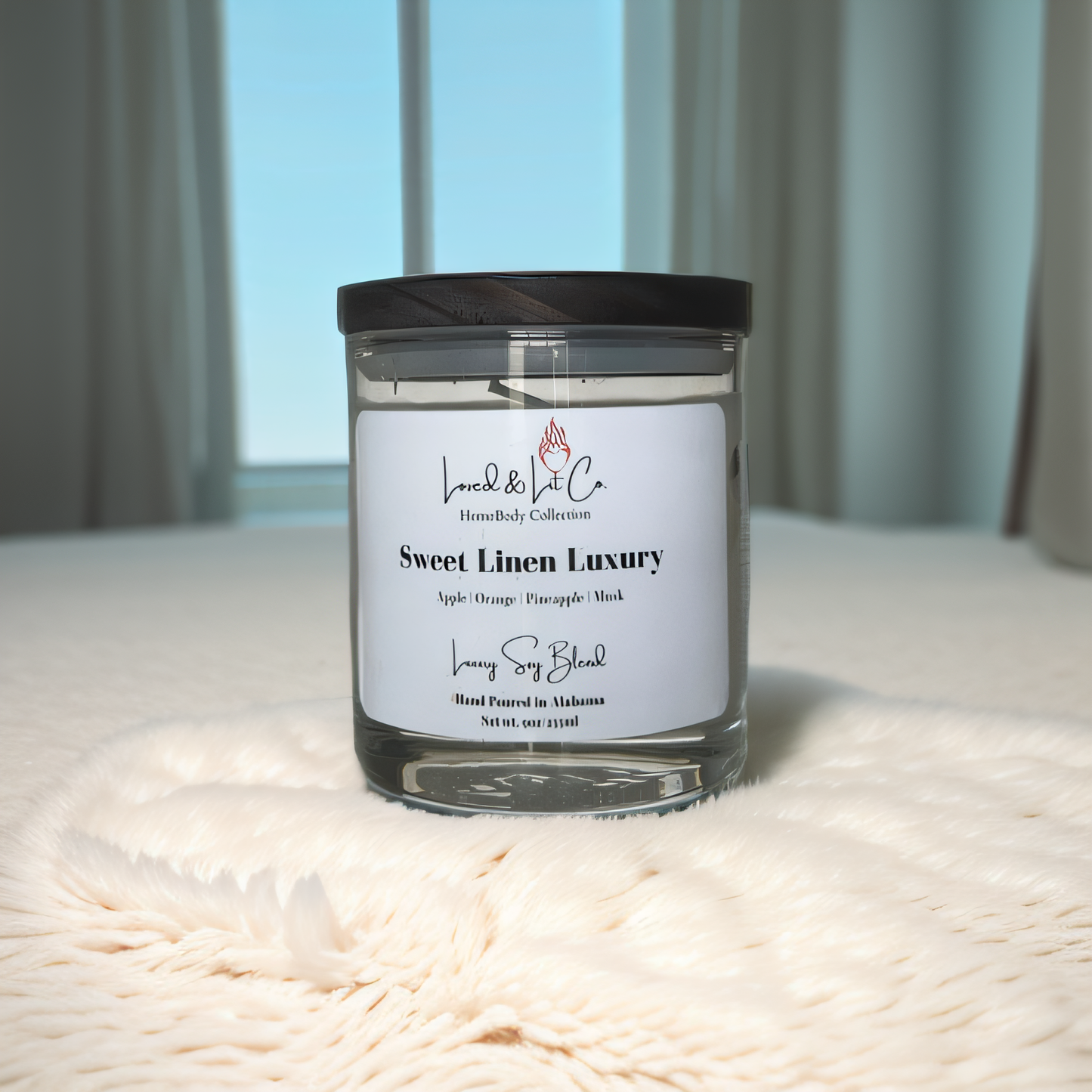 Sweet Linen Luxury Scented Candle